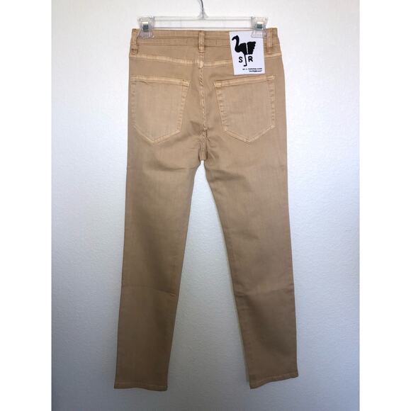 Free People x Sandrine Rose Straight Leg Jeans in Sunflower - 26 - Picture 3 of 9